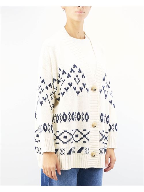 Oversized cardigan in jacquard cotton Max Mara Weekend MAX MARA WEEKEND | Cardigan | ACACIA1